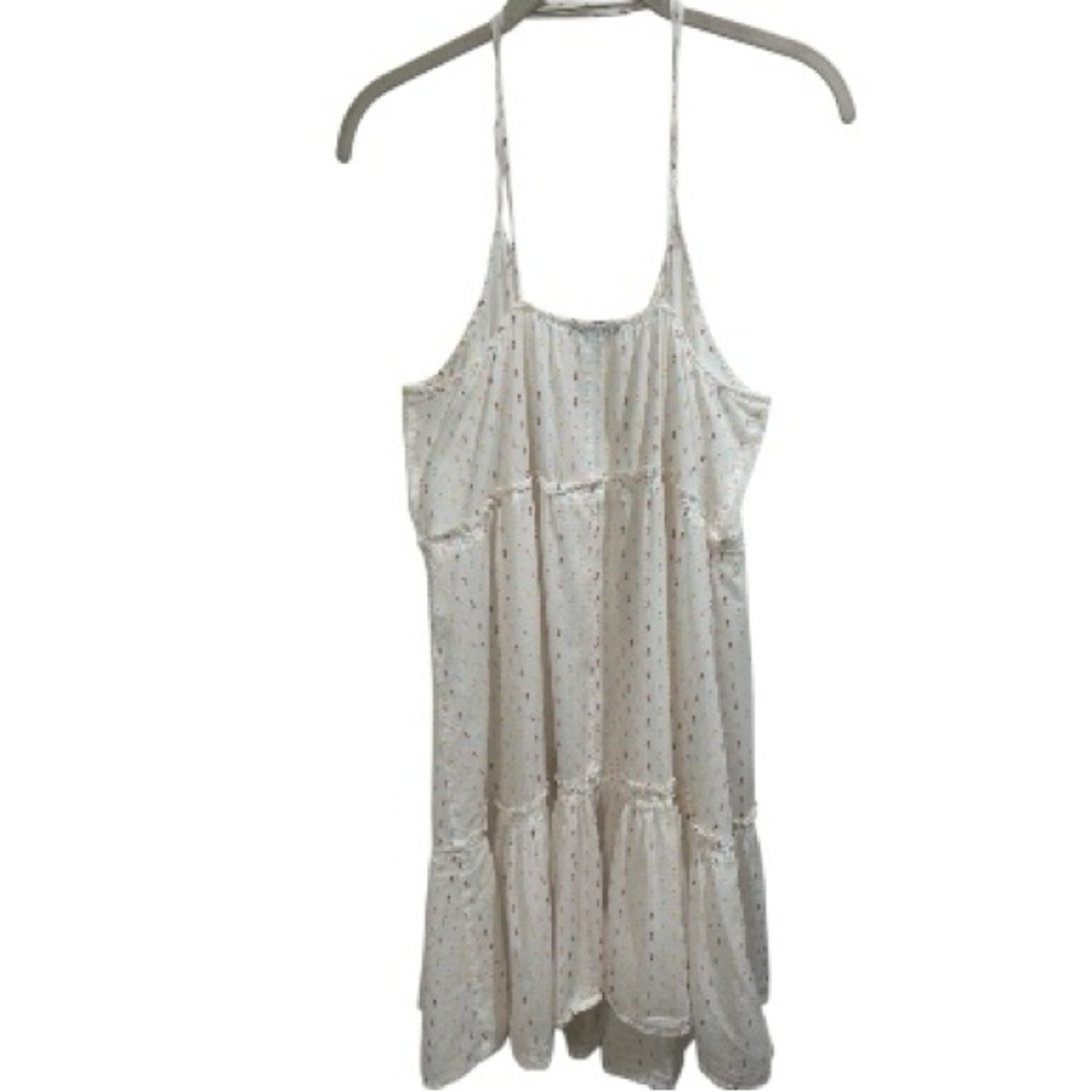 Madewell Tiered  Cover-Up Rainbow Clipdot Nightgown Size Large - Picture 8 of 13